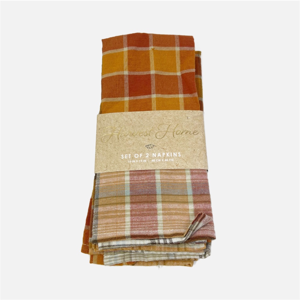 😻NWT Harvest Home Set Of 2 Napkins